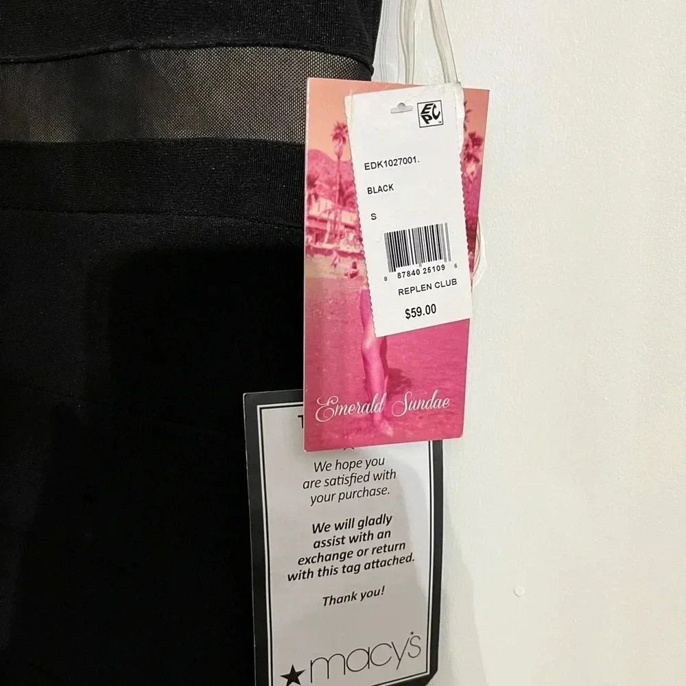 NWT Emerald Sundae Junior Size Small Semi Formal Short Black Dress NWT - Picture 7 of 8